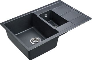 Мойка кухонная Paulmark Flugen PM237850-BLM чёрный металлик